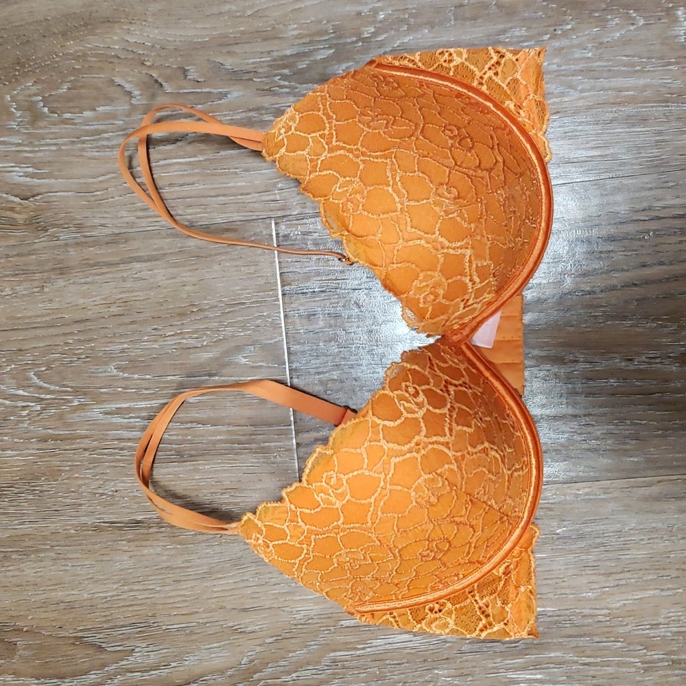 (36D) Victoria's Secret Very Sexy Push-Up Bra Lace Floral Colorful Intimates